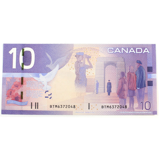 BC-68a 2007 Canada $10 Jenkins-Dodge, BTM, UNC