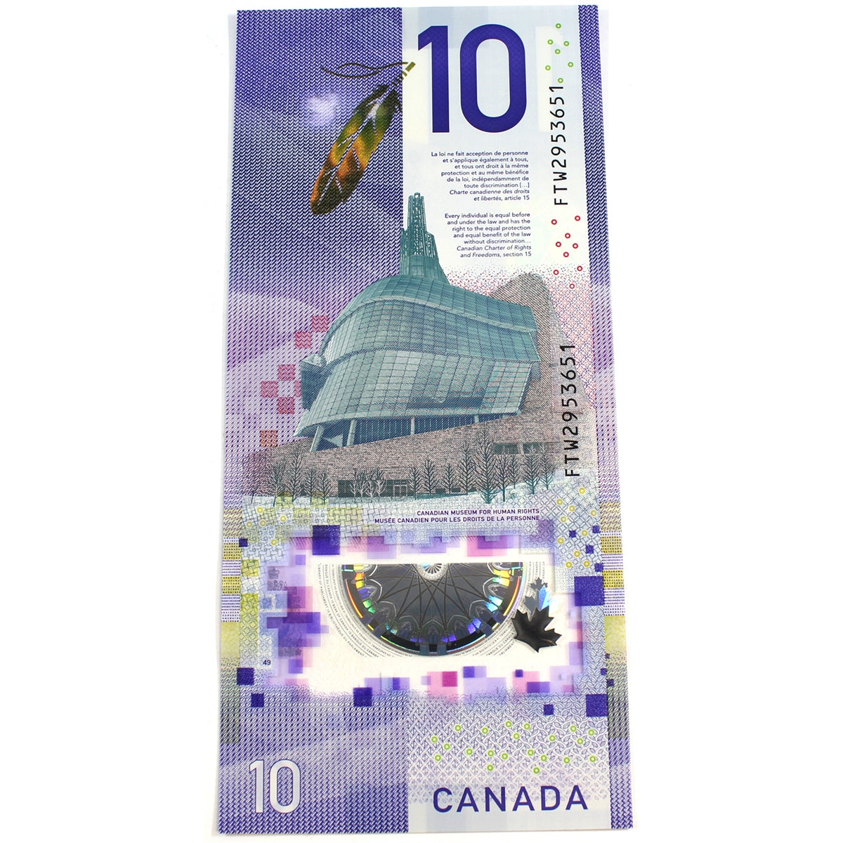 BC-77a 2018 Canada $10 Wilkins-Poloz, FTW, Choice Uncirculated (CUNC63)