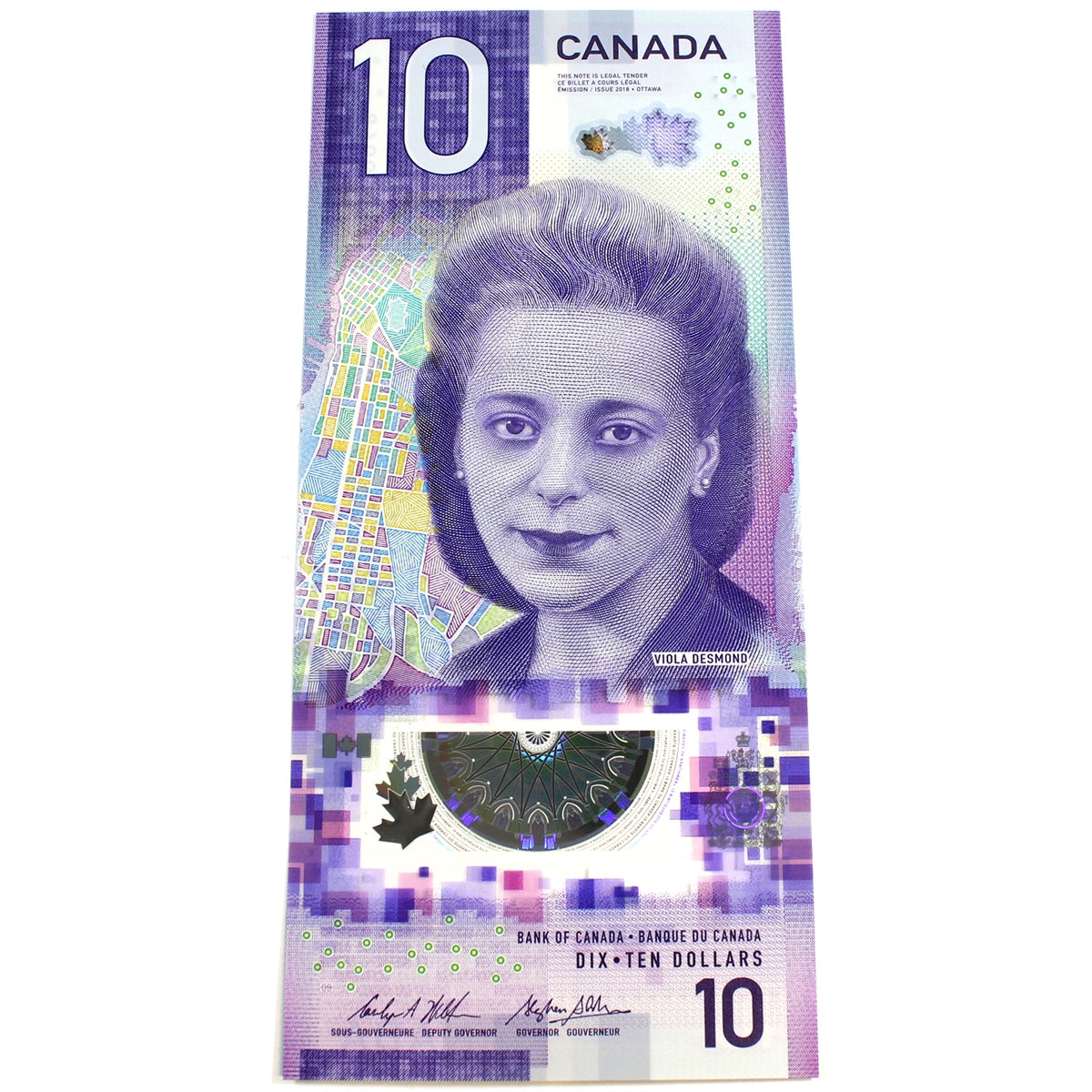 BC-77a 2018 Canada $10 Wilkins-Poloz, FTY, Choice Uncirculated (CUNC63)