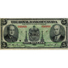 630-20-02 1943 Royal Bank of Canada $5 Dobson-Wilson, Fine (F12)