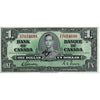 BC-21c 1937 Canada $1 Gordon-Towers, Z/A, AU-UNC (AU55)