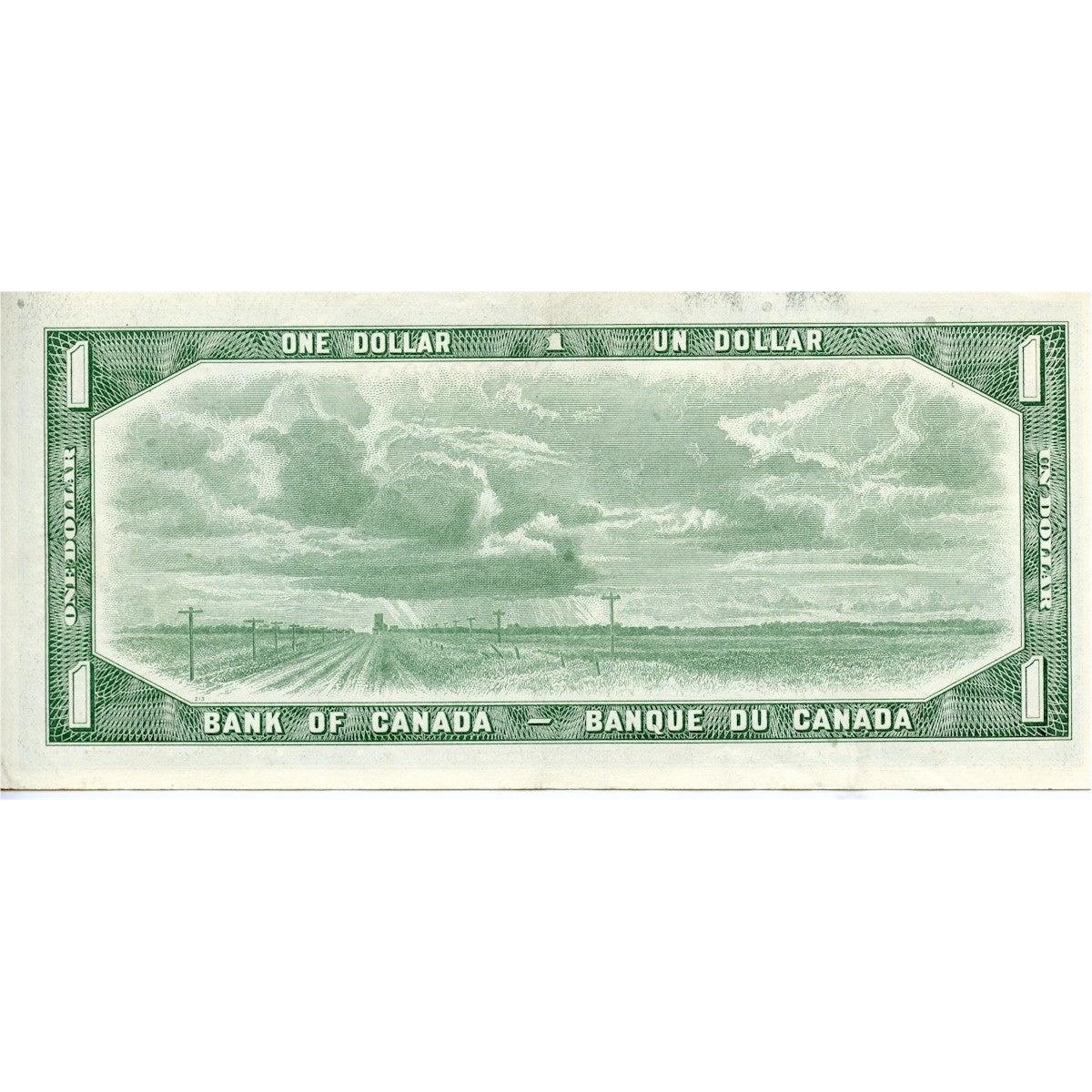 BC-37c 1954 Canada $1 Bouey-Rasminsky, V/F, EF-AU (EF45)