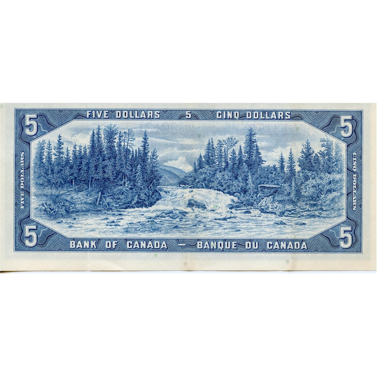 BC-39b 1954 Canada $5 Beattie-Rasminsky, H/S, VF-EF (VF30)