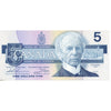 BC-56b 1986 Canada $5 Thiessen-Crow, FOJ, Almost Uncirculated (AU50)