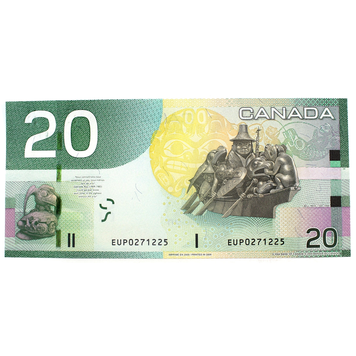 BC-64b 2009 Canada $20 Jenkins-Carney, EUP, Choice Uncirculated (CUNC63)