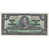 BC-21c 1937 Canada $1 Gordon-Towers, L/L, Extra Fine (EF40)