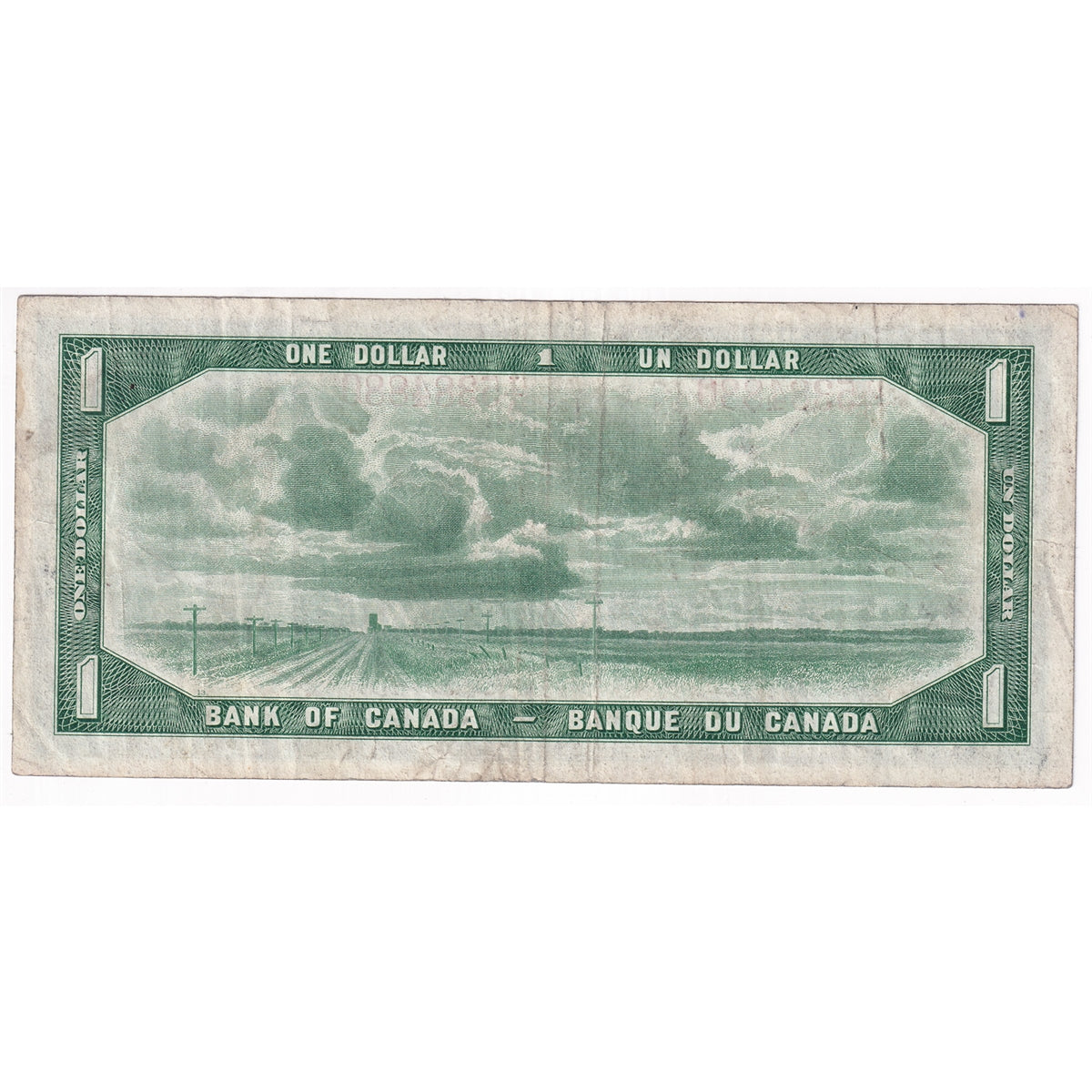 BC-29b 1954 Canada $1 Beattie-Coyne, Devil's Face, I/A, F-VF (F15)