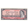 BC-38a 1954 Canada $2 Beattie-Coyne, U/B, Uncirculated (MS60)