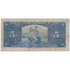 BC-23b 1937 Canada $5 Gordon-Towers, D/C, Very Good (VG8)