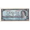 BC-39b 1954 Canada $5 Beattie-Rasminsky, L/S, Extra Fine (EF40)