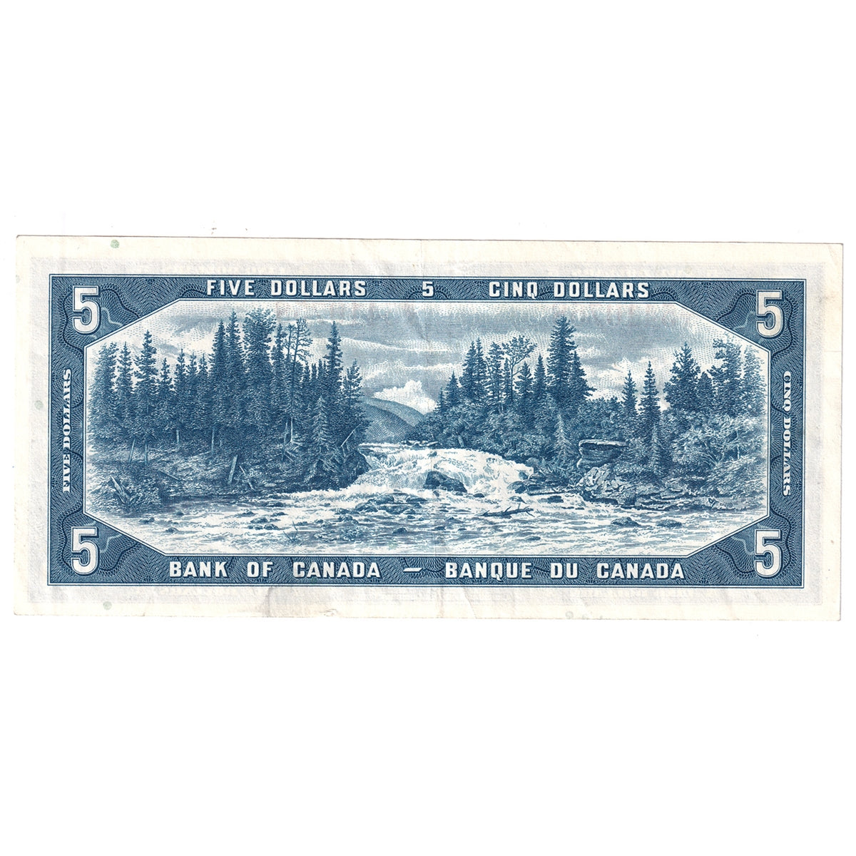 BC-39b 1954 Canada $5 Beattie-Rasminsky, M/X, Extra Fine (EF40)