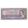 BC-40b 1954 Canada $10 Beattie-Rasminsky, O/V, F-VF (F15)