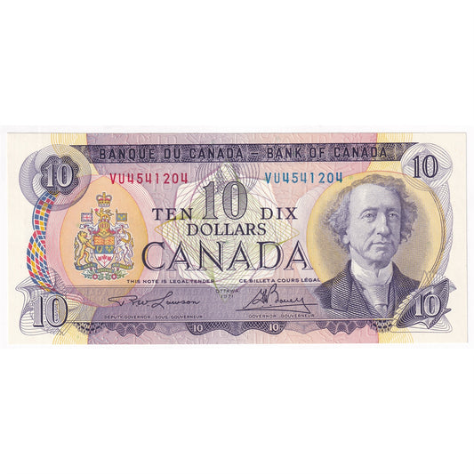 BC-49c 1971 Canada $10 Lawson-Bouey, VU, Choice Uncirculated (CUNC63)