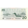BC-58b-i 1991 Canada $20 Bonin-Thiessen, AVY, AU