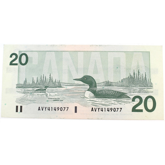 BC-58b-i 1991 Canada $20 Bonin-Thiessen, AVY, AU