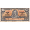 BC-26b 1937 Canada $50 Gordon-Towers, B/H, VG-F (VG10)