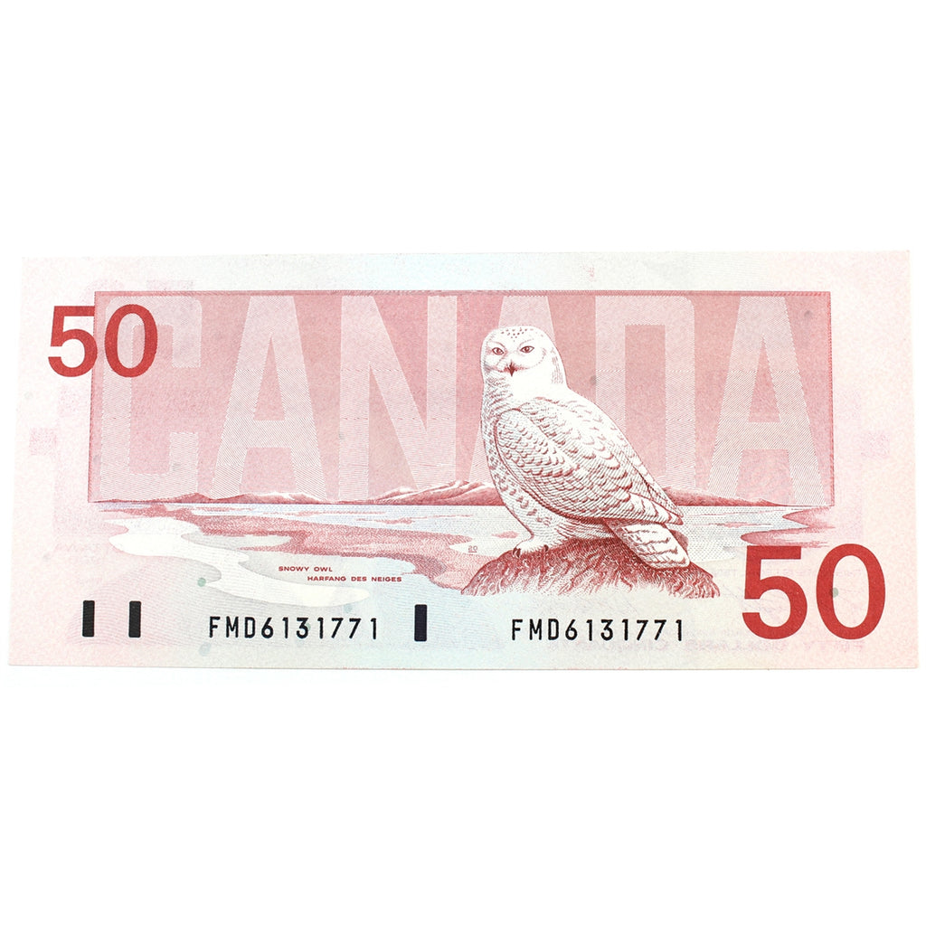 BC-59d 1988 Canada $50 Knight-Dodge, FMD, AU-UNC (AU55)
