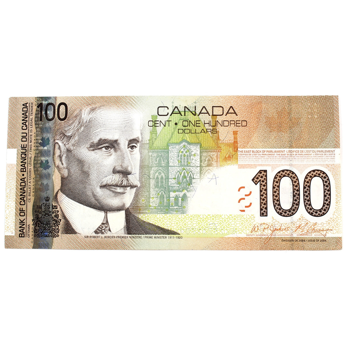 BC-66b 2009 Canada $100 Jenkins-Carney, EJZ, Extra Fine (EF40)