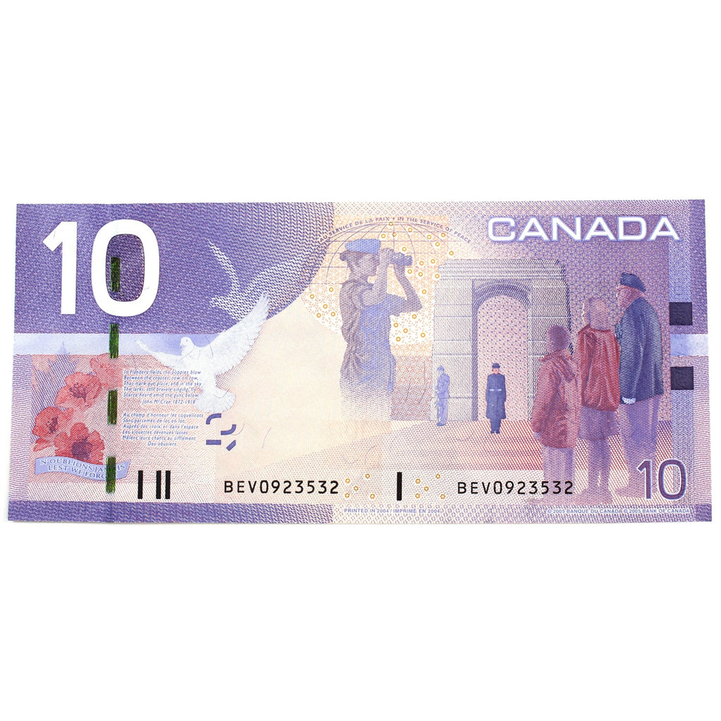 BC-68aA 2004 Canada $10 Jenkins-Dodge, BEV (0.90-0.99), Choice Uncirculated (CUNC63)
