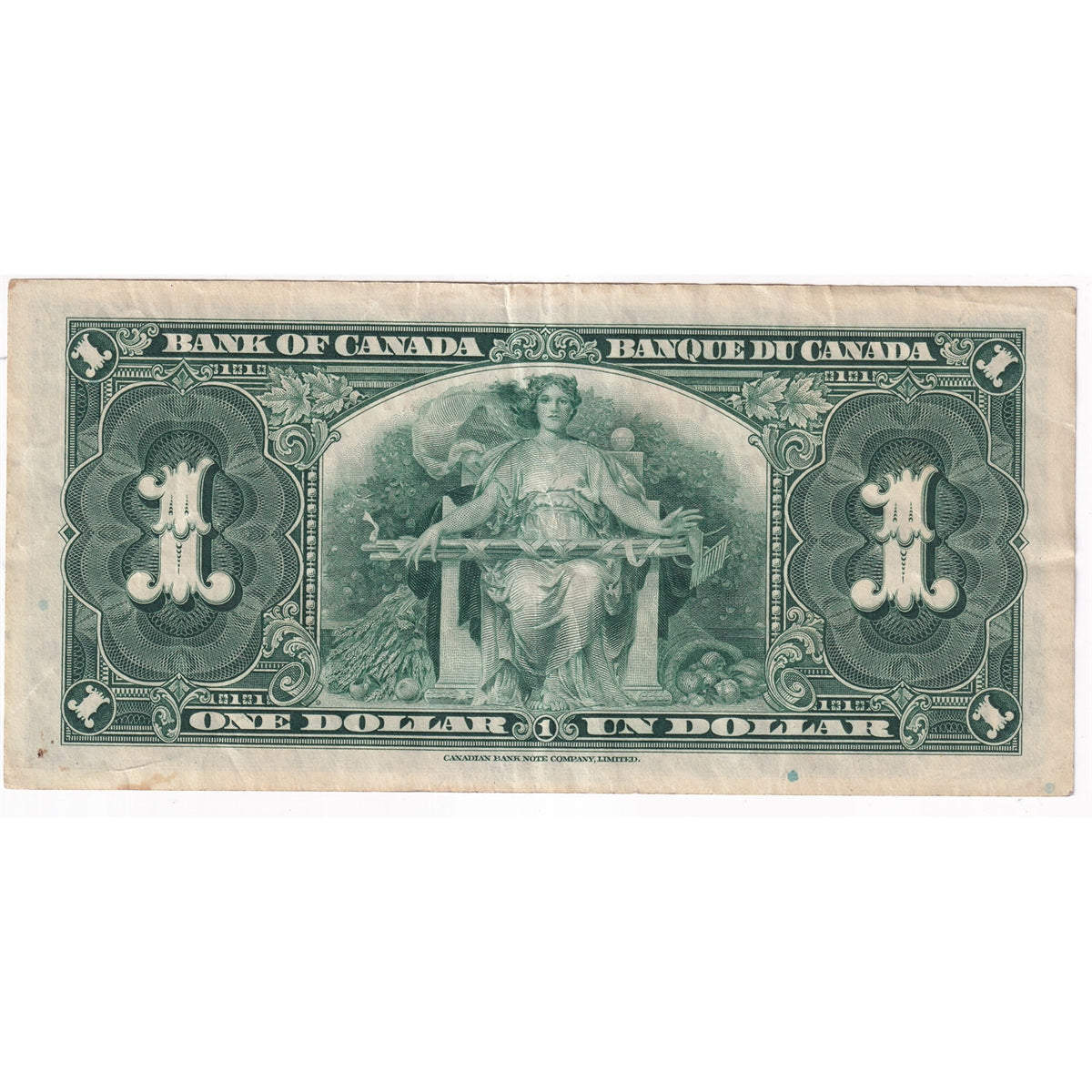 BC-21c 1937 Canada $1 Gordon-Towers, K/A, VF-EF (VF30)