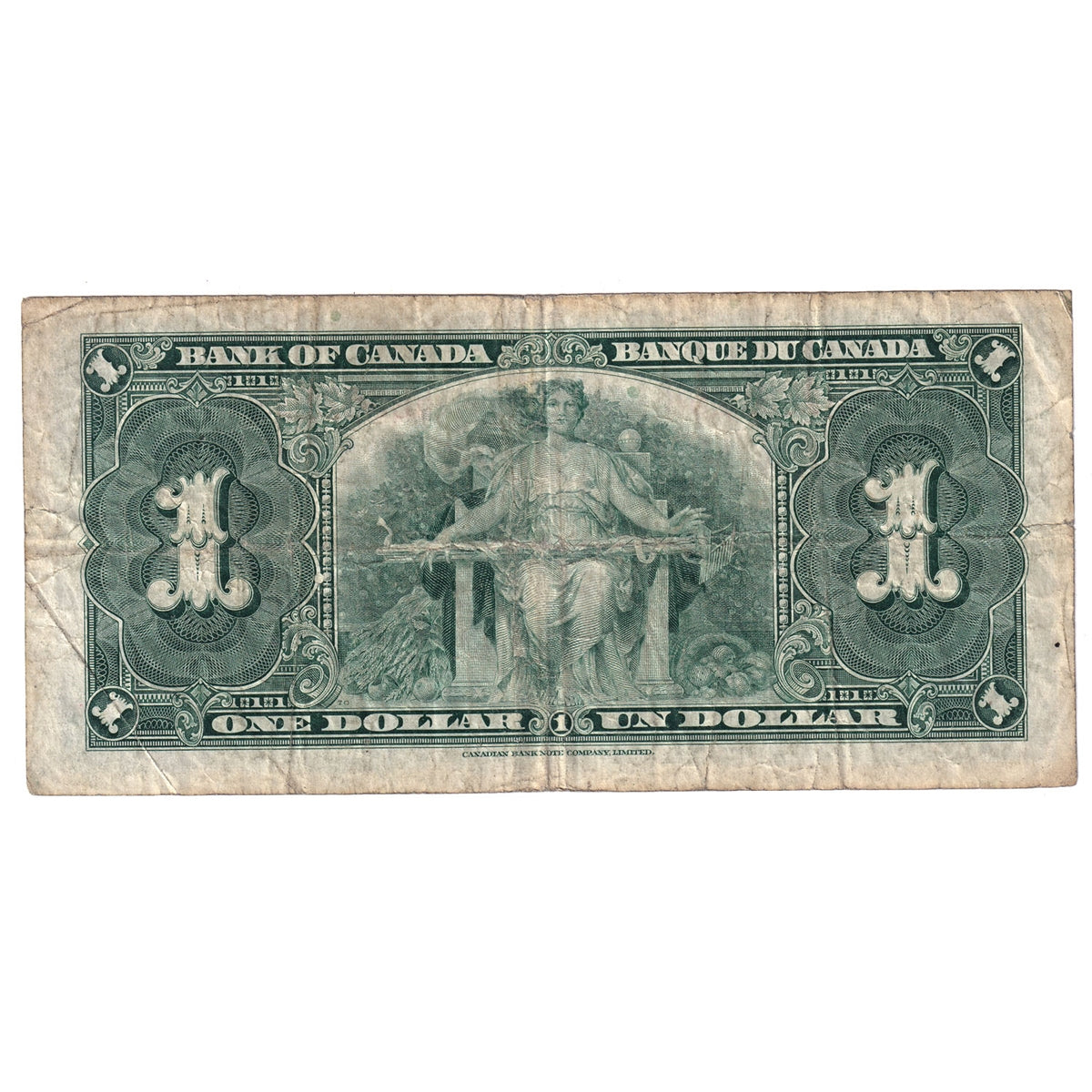 BC-21d 1937 Canada $1 Coyne-Towers, L/N, VG-F (VG10)
