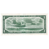 BC-29a 1954 Canada $1 Coyne-Towers, Devil's Face, A/A, Almost Uncirculated (AU50)