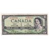 BC-29a 1954 Canada $1 Coyne-Towers, Devil's Face, B/A, VG-F (VG10)