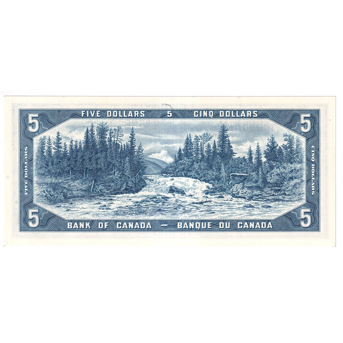 BC-39b 1954 Canada $5 Beattie-Rasminsky, B/X, Choice Uncirculated (CUNC63)