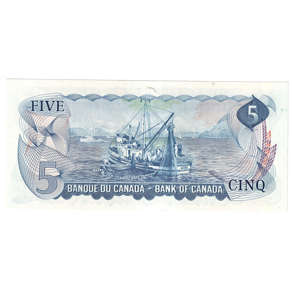 BC-48b 1972 Canada $5 Lawson-Bouey, SZ, AU-UNC (AU55)