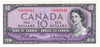 BC-40b 1954 Canada $10 Beattie-Rasminsky, F/T, Choice Uncirculated (CUNC63)