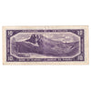 BC-40b 1954 Canada $10 Beattie-Rasminsky, I/T, F-VF (F15)