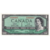 BC-37b 1954 Canada $1 Beattie-Rasminsky, S/N, Choice Uncirculated (CUNC63)