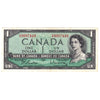 BC-37b 1954 Canada $1 Beattie-Rasminsky, X/N, Almost Uncirculated (AU50)