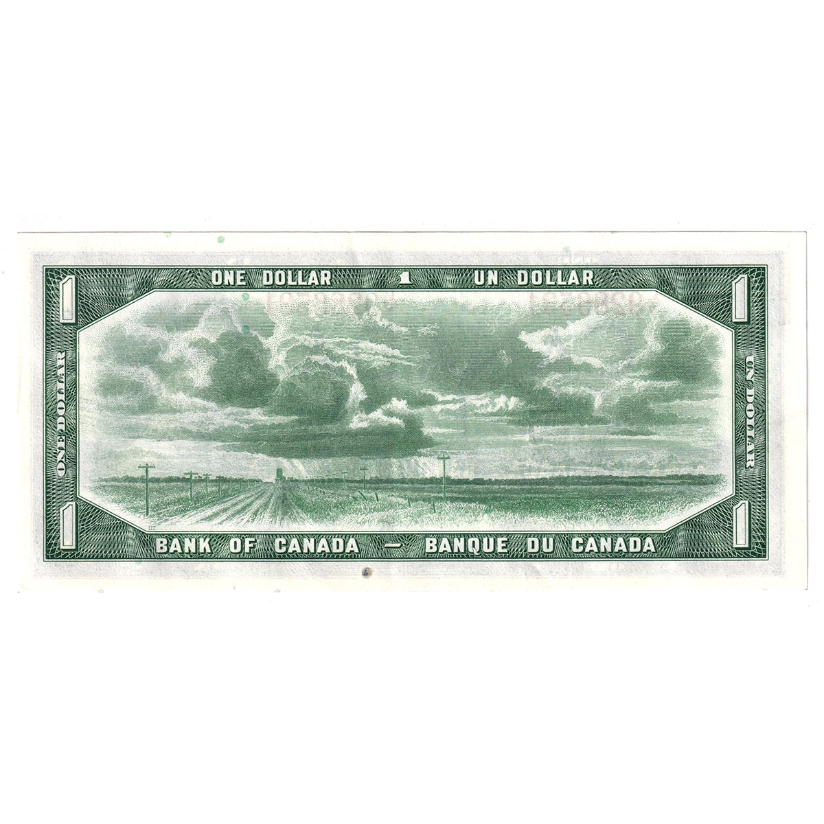 BC-37b 1954 Canada $1 Beattie-Rasminsky, L/Y, EF-AU (EF45)