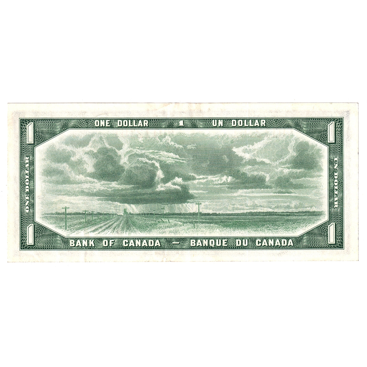 BC-37bA 1954 Canada $1 Beattie-Rasminsky, *M/Y, AU-UNC (AU55)