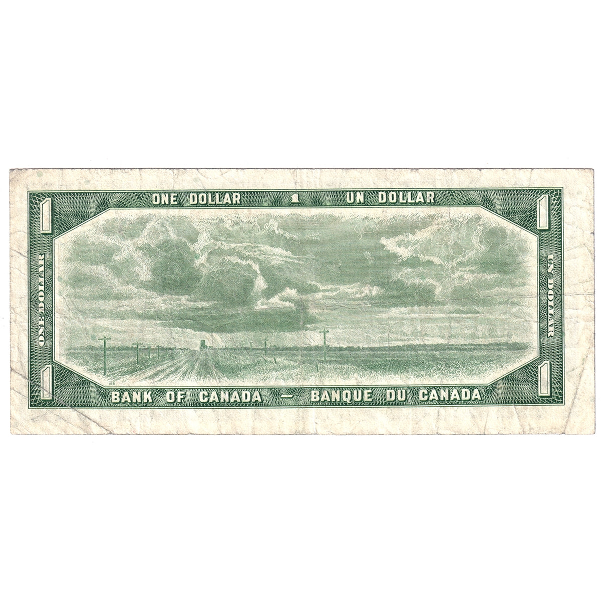 BC-37BA-i 1954 Canada $1 Beattie-Rasminsky, *A/F, Fine (F12)