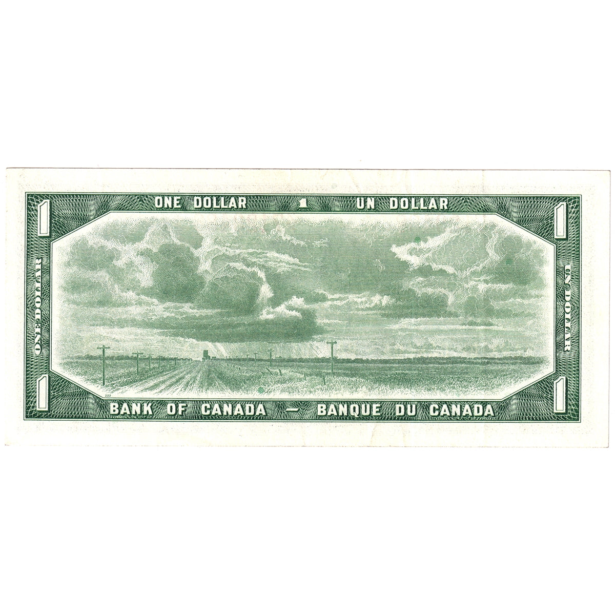 BC-37d 1954 Canada $1 Lawson-Bouey, Z/F, EF-AU (EF45)