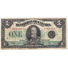DC-25n 1923 Dominion $1 Campbell-Sellar, Black Seal 3, Series D, Fine (F12)