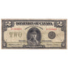 DC-26j 1923 Dominion $2 Campbell-Sellar, Black Seal, Group 3, Series V, VG-F (VG10)