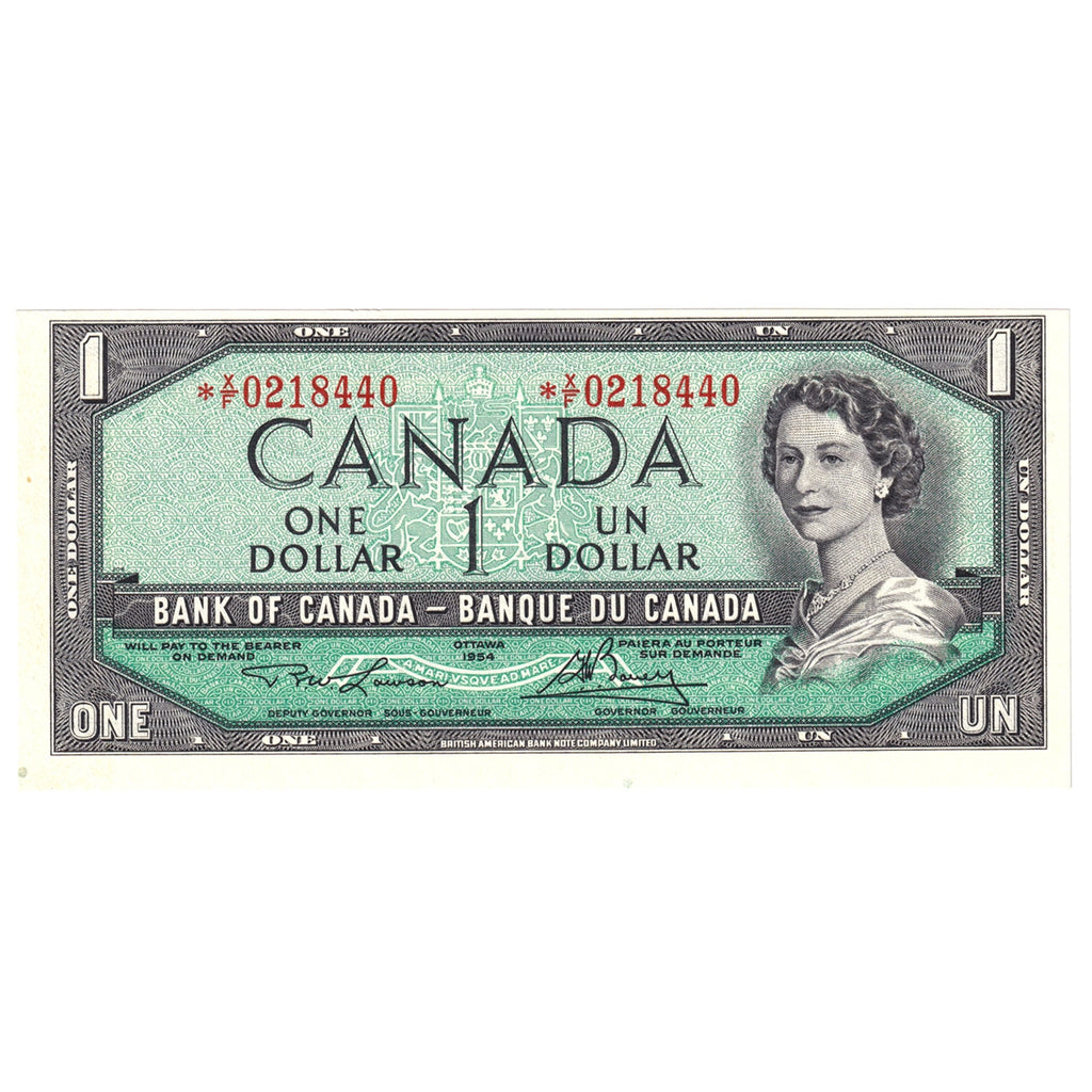 BC-37dA 1954 Canada $1 Lawson-Bouey, *X/F, Uncirculated (MS60)