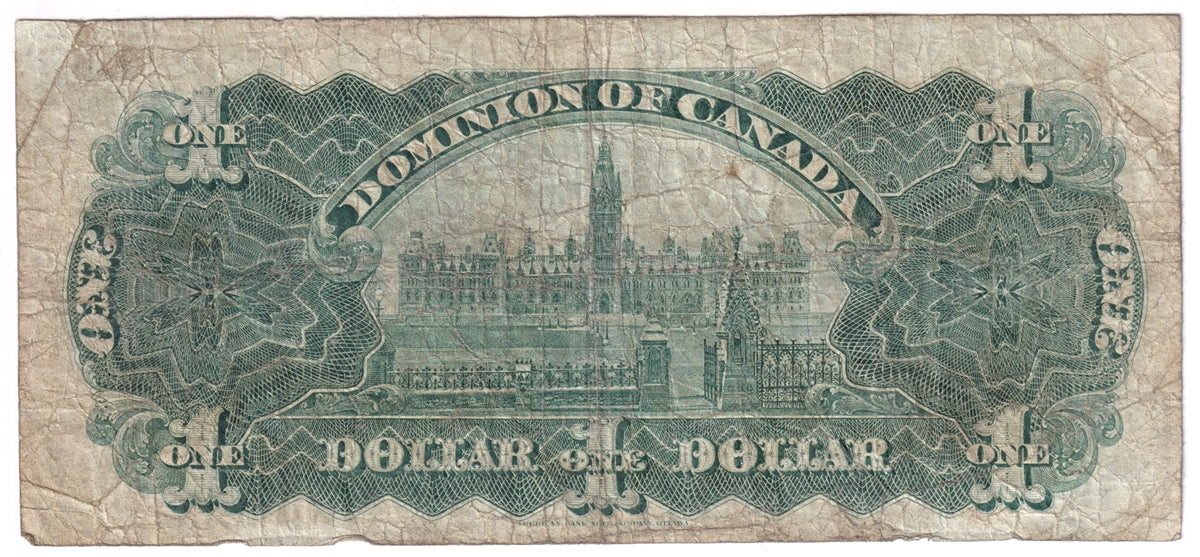 DC-13b 1898 Dominion $1 Courtney, ONE's Outward, Very Good (VG8)