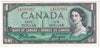 BC-37a 1954 Canada $1 Beattie-Coyne, C/N, AU-UNC (AU55)