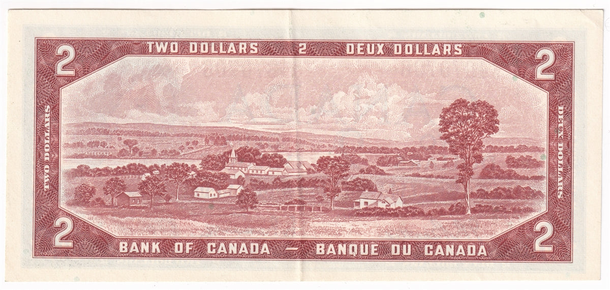 BC-38b 1954 Canada $2 Beattie-Rasminsky, D/U, EF-AU (EF45)