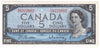 BC-39b 1954 Canada $5 Beattie-Rasminsky, E/S, Choice Uncirculated (CUNC63)