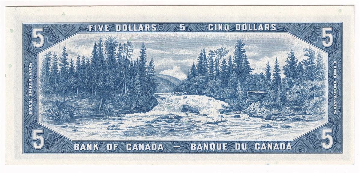 BC-39b 1954 Canada $5 Beattie-Rasminsky, E/S, Choice Uncirculated (CUNC63)