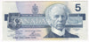 BC-56a 1986 Canada $5 Crow-Bouey, ENJ, Extra Fine (EF40)