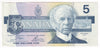 BC-56a-i 1986 Canada $5 Crow-Bouey, EOM, EF-AU