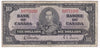 BC-24b 1937 Canada $10 Gordon-Towers, X/D, VG-F