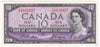 BC-40a 1954 Canada $10 Beattie-Coyne, Y/D, Almost Uncirculated (AU50)