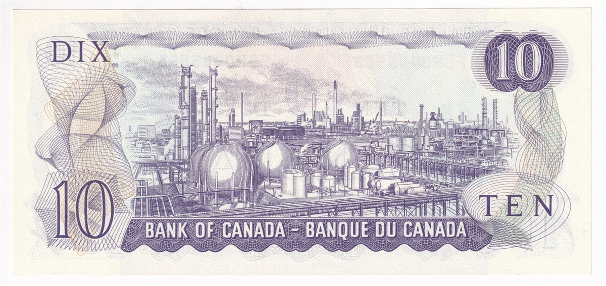 BC-49e 1971 Canada $10 Thiessen-Crow, FDM, AU-UNC (AU55)